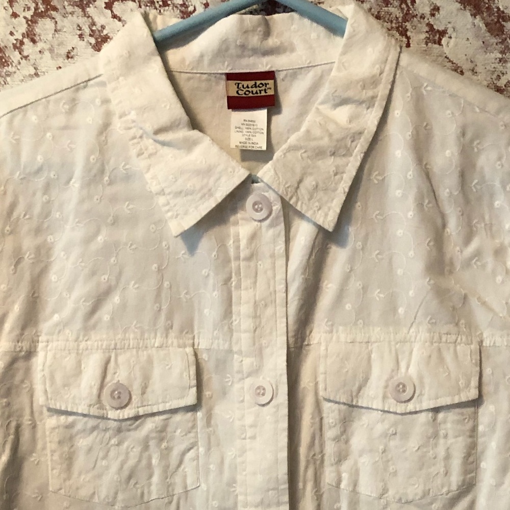 🐚 Jacket, Lightweight, Crop, White, Large, NWOT